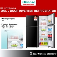 HISENSE 206L 2 Doors Inverter Fridge RT218N4ABN Refrigerator Jimat Elektrik Peti Ais RT220N4ABN