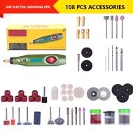 Mini DIY electric drill grinder to send 108 accessories drill engraving polishing set, engraving Pen tools, engraving machine