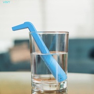 VINT 5 Pieces Hiccup Straw, Reusable Effective Belch Stopper Straw, Practical L-Shaped Universal PP 