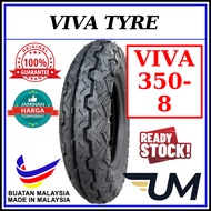 VIVA 350X8 TYRE 350-8 TAYAR 3.50-8 TIRE 350 8 TYRES VESPA ORIGINA TUBED TUBE TIUB WHEEL BARROW WHEEL