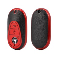 TPU Leather Car Remote Key Case Cover Shell Fob for Mercedes Benz C S Class W223 W206 S350 S400 S450