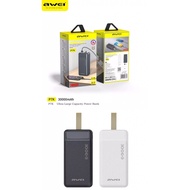 Awei  Fast Charger  P7K 30000mAh Portable Power Bank Dual Type A USB A and Type C Micro Dual Input F