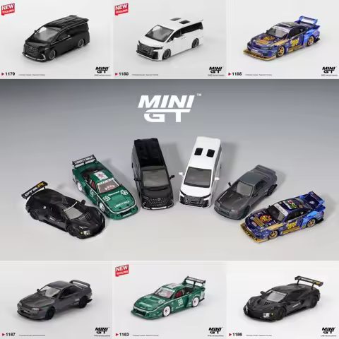 [PreSale] MINI GT 1:64 LB-Super 180SX 2026 TAS Alphard Vellfire 40 S15 SILVIA #555 Z06 GT3.R Top Sec