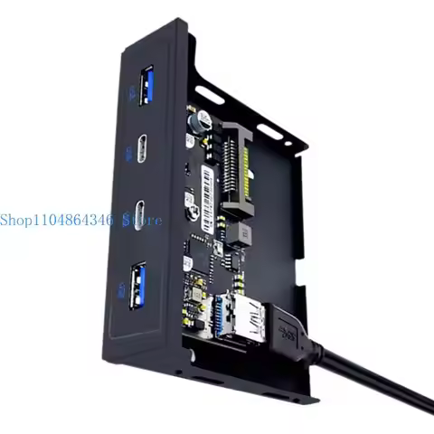 19/20Pin USB Front Panel Fast Speed for Desktop PC 3.5inch Floppy Drive Bay 2x USB 3.0 and 2x USB3.2