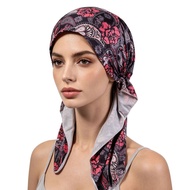 European American New Style Printed Airplane Cap Braids Flower Graffiti Headscarf Cap Multicolor Che