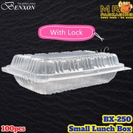 Benxon BX-250 Small PP Lunch Box [ 100pcs± ] BX 250 Disposable Plastic Food Box Bekas Kotak Nasi Pla