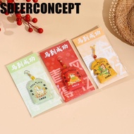 SDEERCONCEPT Good Luck Charms, Cartoon Blessing Words Horse Year Omamori, Fortune Creative Kawaii Em