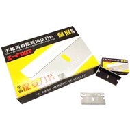 100pcs/lot E-FIXIT Single-Sided Blade Mobile Frame Removal And Glue Removal Cleaning Blade For OCA S