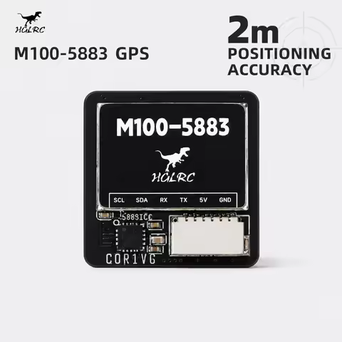 HGLRC M100-5883 M10 GPS Compass for FPV Racing Freestyle Long Range Drone 10Hz 72CH Ceramic Antenna 