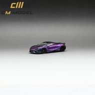 CM Model 1: 64 McLaren McLaren 765LT McLaren Color-changing Purple Alloy Car Model