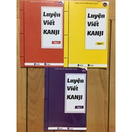Sách tiếng Nhật - Luyện viết kanji Tập 1+2+3(2500 chữ)