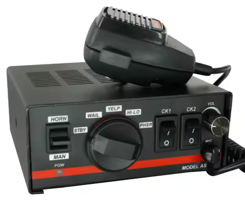 12v 24v 100w 200w Emergency Warning Alarm Amplifier Siren for EMS Rescue Cars Ambulance