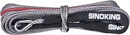 SINOKING 1/5 in × 49 ft (5mm×15m) Synthetic Winch Rope With Black Protecting Sheath, 5236lb/2380Kg, 