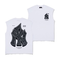 [N01515] Oversized Singlet T-Shirt with FENNEL SUPPLY Motif