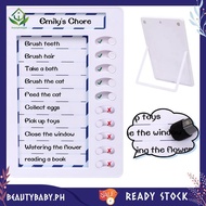 [beautybaby.ph] 1Set Erasable Chore Chart for Kids,Reusable to Do List Board My Chores Magnetic Dry 