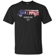 Cotton T Shirt Unique Design Patriot Day American Flag 9-11 Mens . SummerShort Sleeve Unisex New XS-