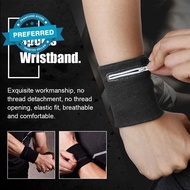 Sports Wristband Pressurized Personalized Wrist Guard With Pocket For Adult Workout Fitness P9M1