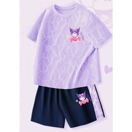 Kid's fashion Sanrio Kuromi cute girl casual outfit