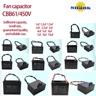 Fan Capacitor/Capacity Full 450V/CBB61 1UF 1.2 UF 1.5 UF 2UF 3UF 4UF 5UF 6UF 7UF 8UF 10UF
