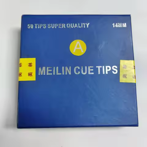 Super quality Blue box MEILIN 14mm A Quality Snooker Billiard Pool Carom Cue Tips 50pcs