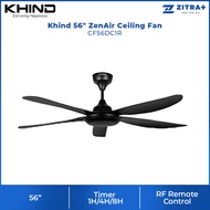 Khind 56" ZenAir Ceiling Fan CF56DC1R / CF56DC3RL | Low Noise | 6+6 Speeds | Natural Wind