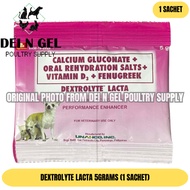 1 SACHET UNAHCO Dextrolyte LACTA 5g Sachet | Pet & Poultry Electrolyte & Energy Booster