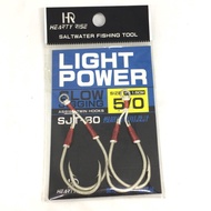 HR light power sjt-30 5/0 2set jigging assis twin hooks