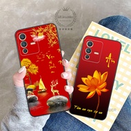 Vivo V23 5G case printed with the words wealth, fortune, and peace of mind, SUPER BEAUTIFUL