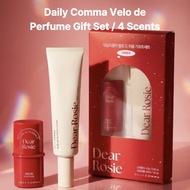 [DAILY COMMA] Velo de Perfume Gift Set Solid Perfume 4.7g + Cream Perfume 30ml (4 Scents)