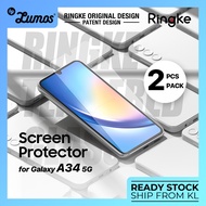 Ringke Screen Protector Tempered Glass for Samsung Galaxy A34 5G Screen Protection Clear Shield