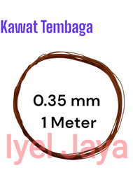 Kawat Email Tembaga 0.35mm panjang 1 meter