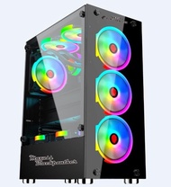 Casing PC Black Panther C13 ATX (Include 3 Fan + PSU)