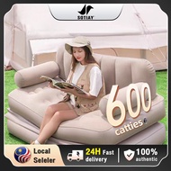 Outdoor Inflatable Sofa Chair Mattress 2-In-1 Single And Double Folding Mattress Lazy Camping Sofa M