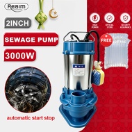 REAIM  Sewage Submersible Water Pump Automatic Stainless Steel 3/4hp Dewatering Pump with Float Swit