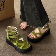 Southeast ✨（ส่งจากไทย）✨ท้าส้นตึก รองเท้าแตะแฟชั่น รองเท้าส้นตึก รองเท้าส้นสูง รุ่นเกาหลี มาใหม่ส้นสูง 3สี size 35-40