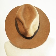WEGO Vintage 日本 純羊毛 巴拿馬帽 牛仔帽 紳士帽 軟呢帽 寬邊