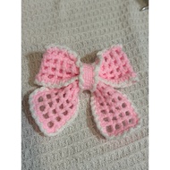 🎀 Crochet bow hair tie 🎀 Crochet bow hair clip