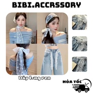 Lace Belt Y2K Thin Lace Belt Lace Headband Y2K Style Scarf Belt H180 Bibi.accessory