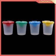 [Lovoski2] 4Do not put lids into spilled paint cups. Children learn the painting tool early