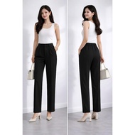 VIP7 Elegant, figure-flattering office trousers - baggy big size 47KG-100KG. Available in 4 colors.