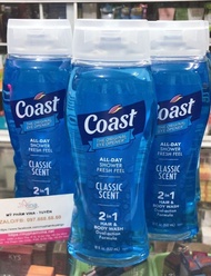 (532ml - 946ml) Sữa tắm gội cho Nam Coast Hair & Body Wash