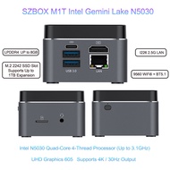 M1T-BOX Mini PC Intel N5030 4-Core Up to 3.1GHz 8GB LPDDR4 1TB SSD 2.5G LAN WiFi6 BT5.1 4K HDMI Desk