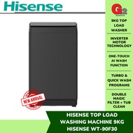 HISENSE TOP LOAD WASHING MACHINE 9KG I HISENSE WT-90F30