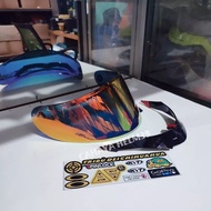 KYT Vendetta 2 Helmet Flat Visor Package / FALCON / FR Iridium noriskFALCON Spoiler/ bonus sticker/