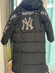 MLB New York Yankees 黑色長羽絨