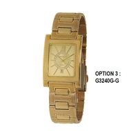 Giordano  Curvex Rectangle Mens Vintage Slim Quartz Watch (All-Stainless Steel) G3240