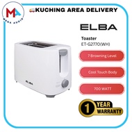 Elba Toaster ET-G2770(WH) - 2-slice, White (700W)