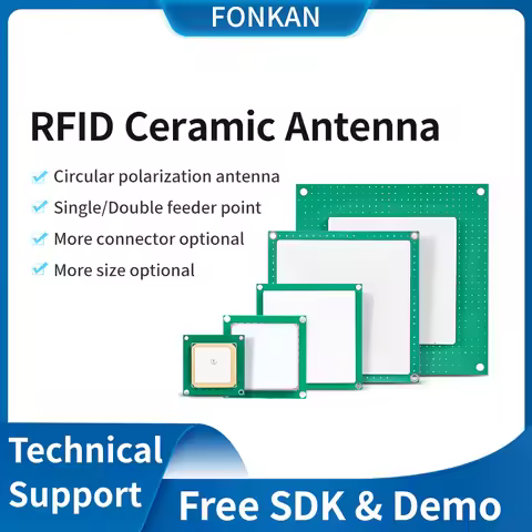 UHF RFID Circular Ceramic Antenna Use for Access Control UHF RFID Reader Small Antenna with SMA MMCX