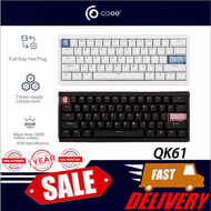 Cidoo QK61 Wireless Bluetooth Three Mode Mechanical Keyboard VIA/QMK Portable RGB Hot Plug Game Keyb