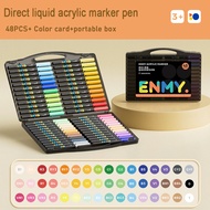 ENMY Acrylic Paint Markers Pen Soft Head Direct Liquid Graffiti Painting QuickDry Pigments Art Suppl